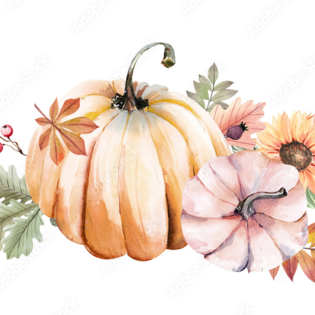 pumpkin watercolor