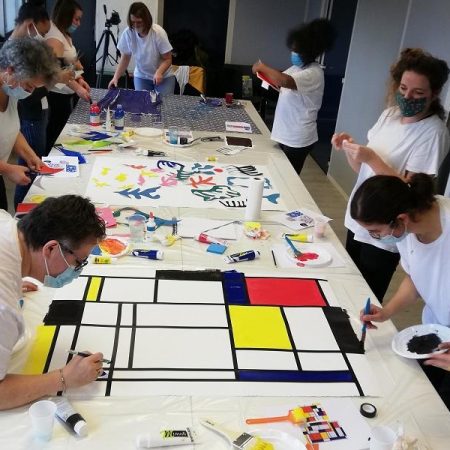 team building paint and sip