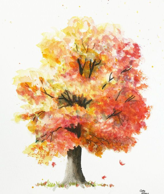 tree watercolor